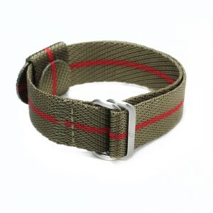 Olive:Red CINCH Twill Strap – Olive/Red Stripe